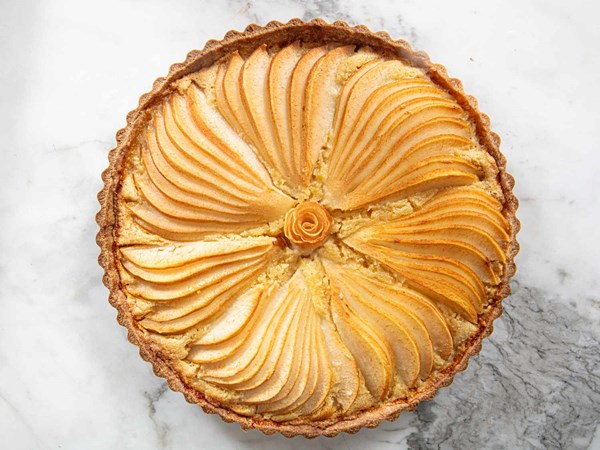 Pear and almond tart 