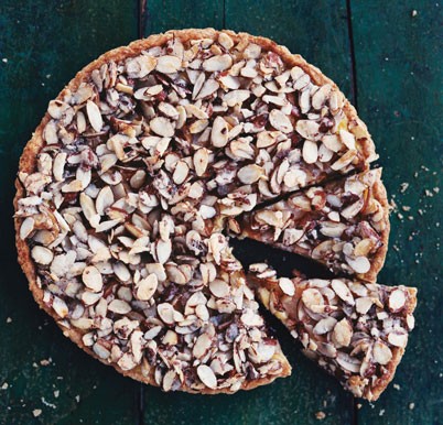 Pear and almond tart