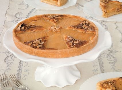 Pear and almond tart Bourdaloue style (Tarte Bourdaloue)