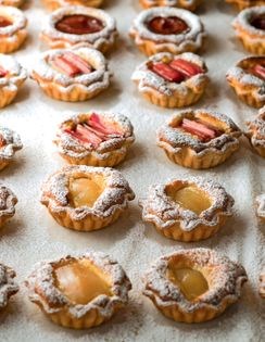 Pear and almond tarts