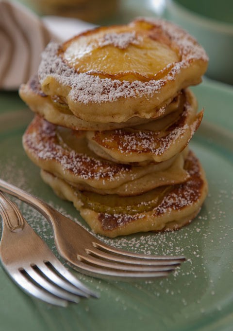 Pear and apple pikelets