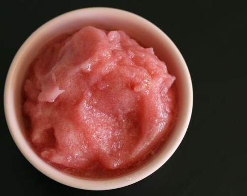 Pear and blood orange sorbet