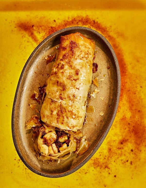 Pear and brown butter strudel 
