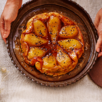 Pear and cardamom tarte Tatin