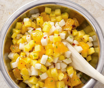 Pear and cranberry chopped salad