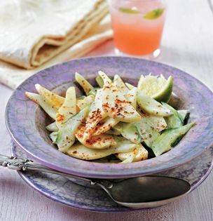 Pear and cucumber salad