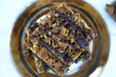 Pear and dark chocolate flapjacks