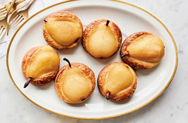 Pear-and-frangipane pastries