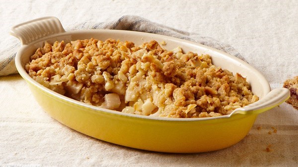 Pear and ginger crisp