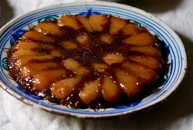 Pear and ginger upside‑down cake