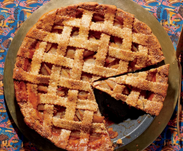 Pear and goat cheese pie