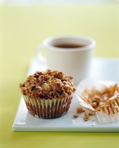 Pear and granola muffins