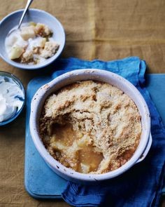 Pear and maple crumble