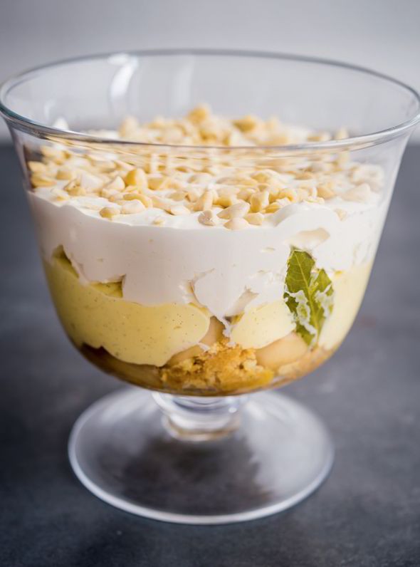 Pear and Marsala trifle