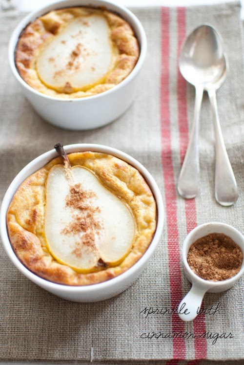 Pear and semolina pudding