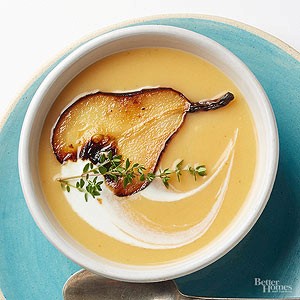 Pear and sweet potato soup