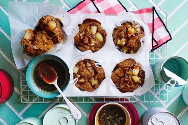 Pear and whisky gingerbread muffins