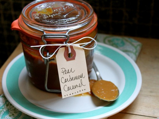 Pear cardamom caramel