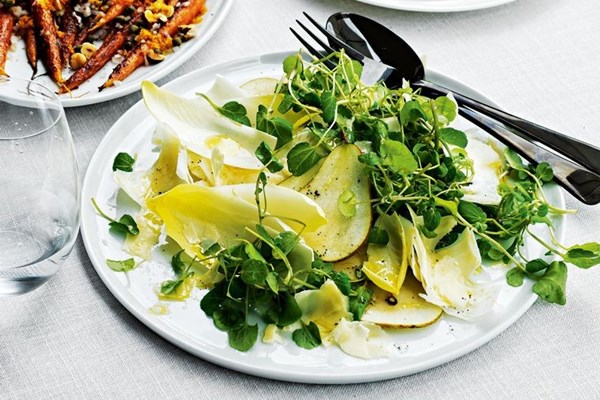 Pear, celeriac & Gruyère salad