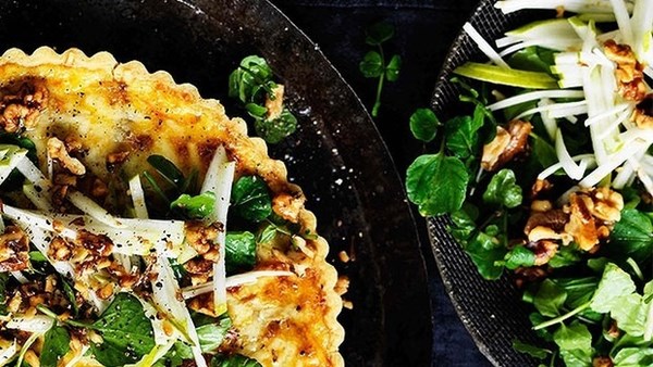 Pear, celeriac and walnut salad