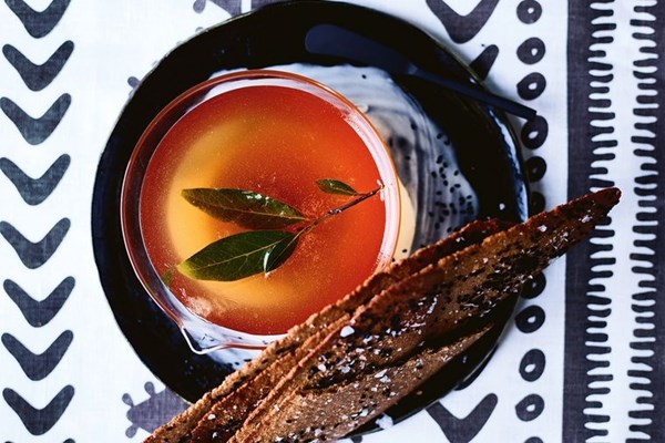 Pear, Champagne and bay jelly