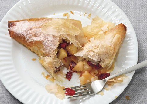 Pear-cranberry turnovers