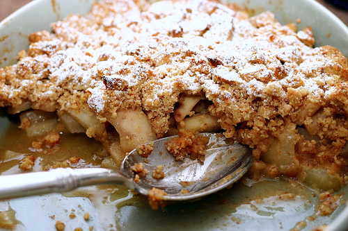 Pear crisps with vanilla brown butter