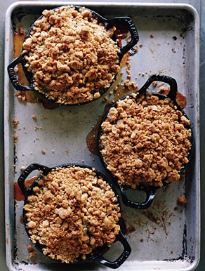 Pear crisps with vanilla brown butter