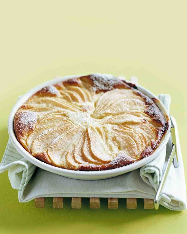 Pear custard pie