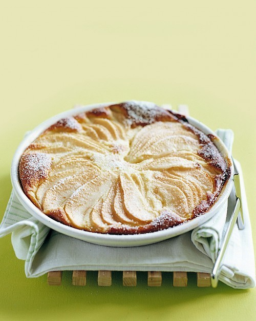 Pear custard pie