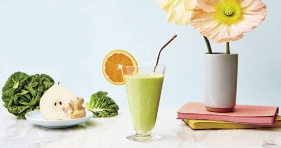 Pear-ginger-citrus smoothie