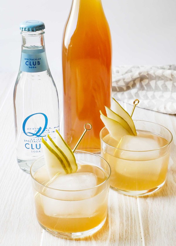 Pear-ginger shrub