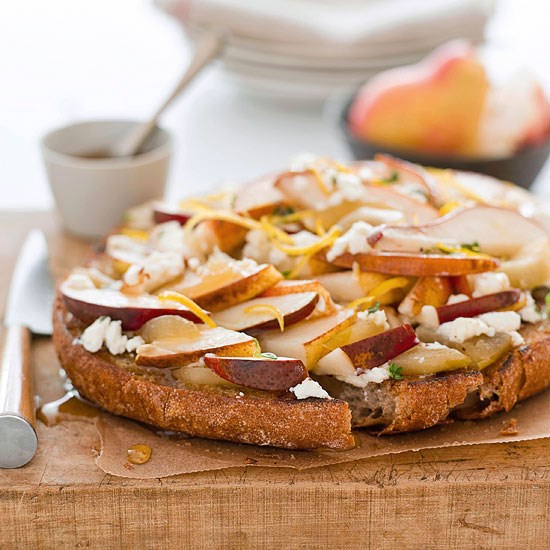 Pear-goat cheese tart