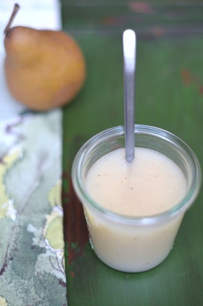 Pear, lime and cardamom sauce