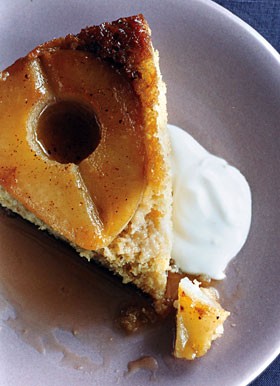 Pear maple johnnycake
