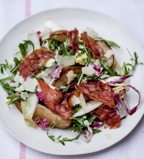 Pear, Parma ham & pecorino salad recipe Eat Your Books