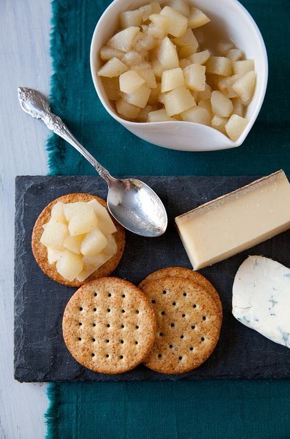 Pear Riesling compote