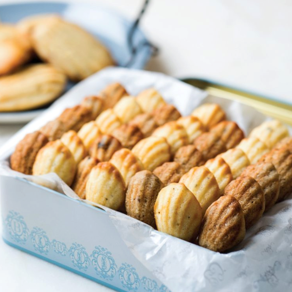 Pear-rosemary madeleines