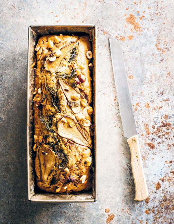 Pear, sage, hazelnut & soda bread 