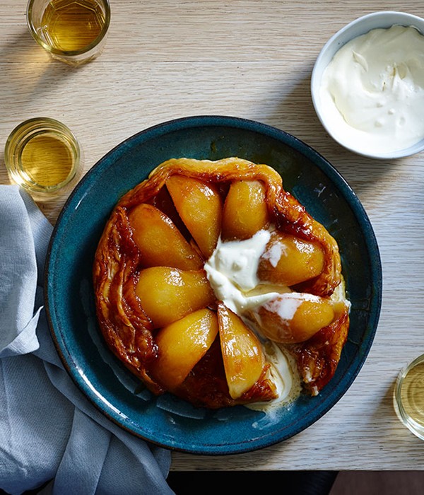 Pear tarte Tatin