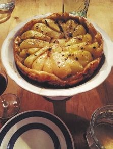 Pear Tatin with star anise & almond paste