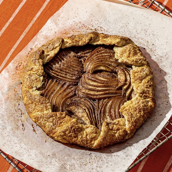 Pear with sumac and ginger galette