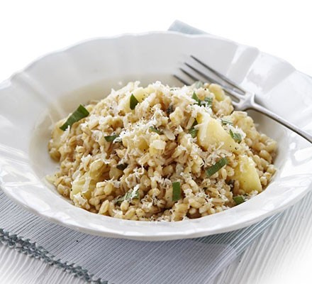 Pearl barley, parsnip & sage risotto 