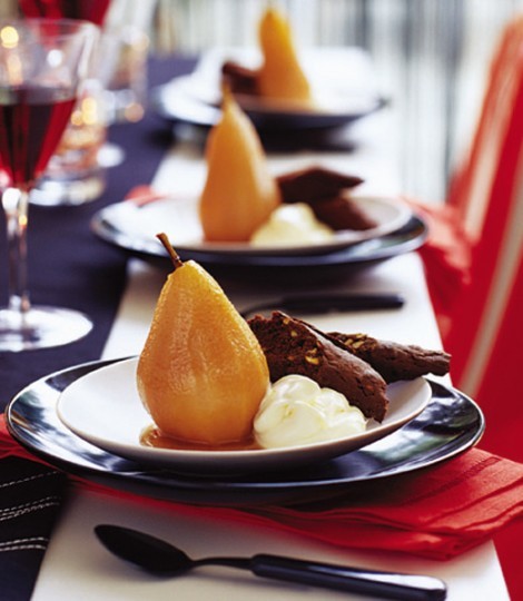 Pears in quince syrup