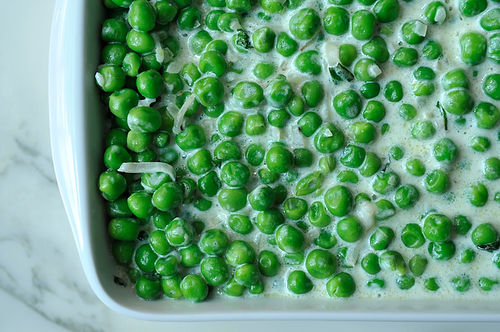 Peas in mint cream