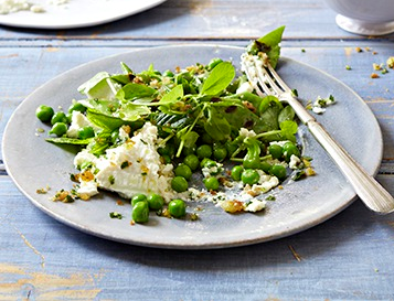 Peas, mint and ricotta