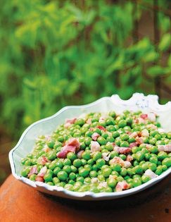 Peas with pancetta