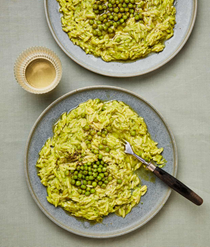 Peazotto with pickled peas