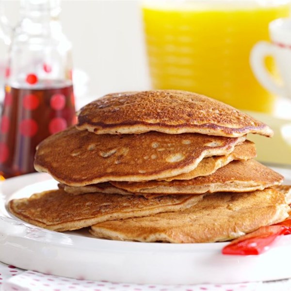Pecan apple pancakes 