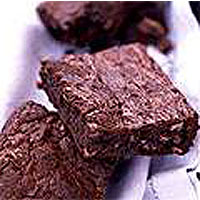 Pecan brownies with chocolate butter fudge frosting
